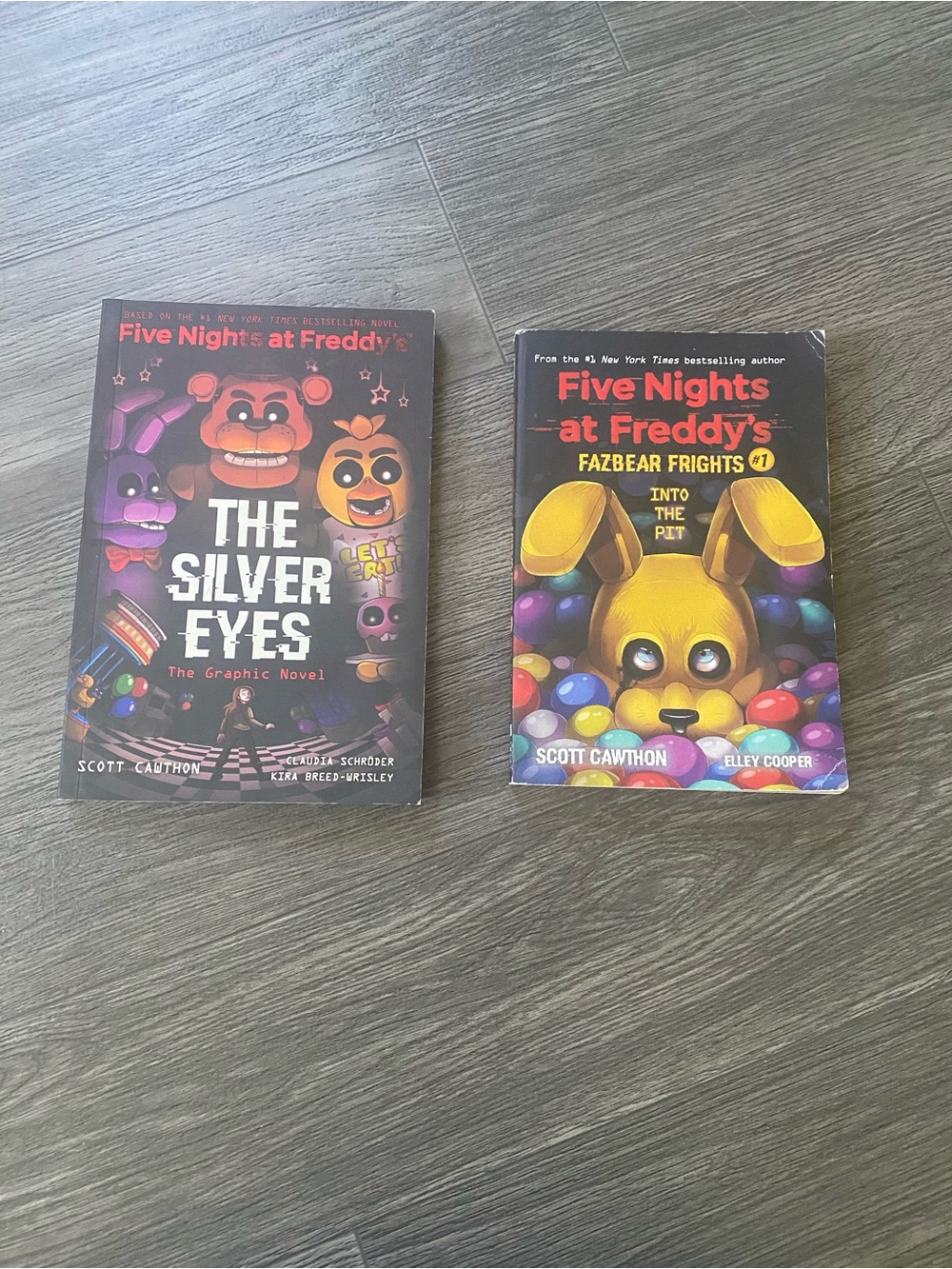 FNAF The Silver Eyes & Fazbear Frights books